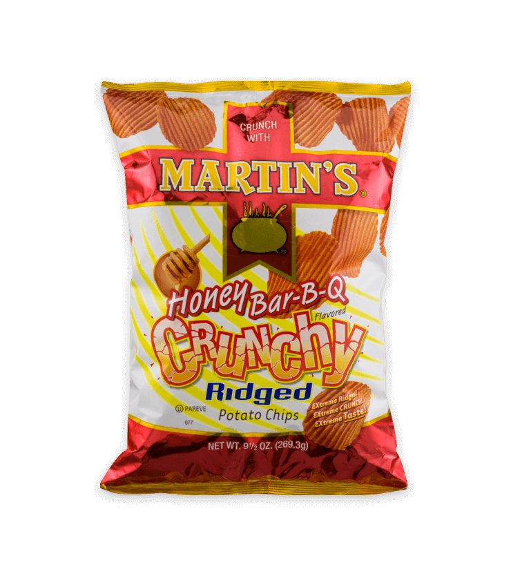 Martin's Crunchy Ridged Potato Chips Honey Bar-B-Q Flavored | Martin's  Snacks