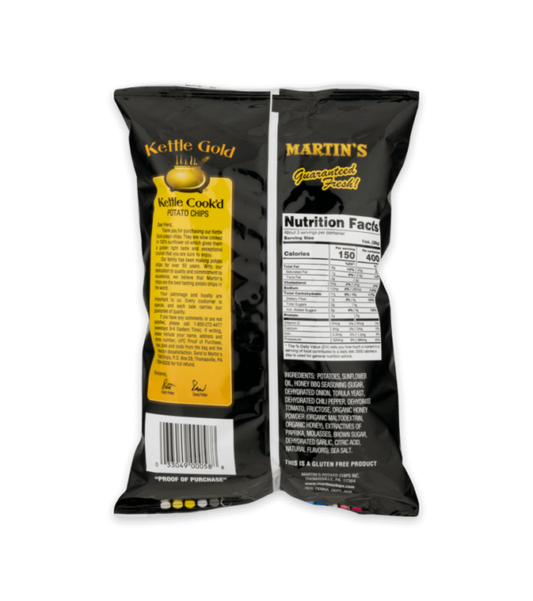 Martin's Kettle Gold Potato Chips Honey BBQ