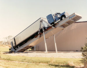 Truck on the lift